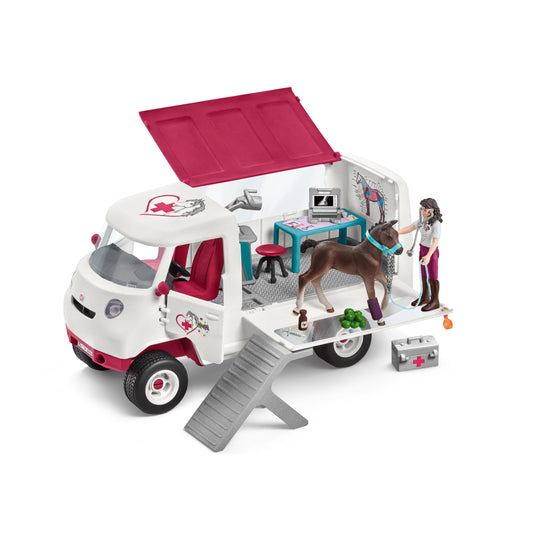 Schleich 42439 Mobile Tierärztin mit Hannoveraner Fohlen