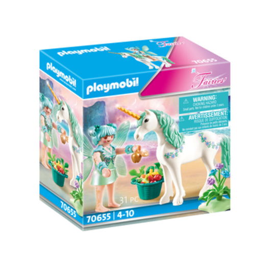 Playmobil 70655 Einhorn mit Fütter - Fee