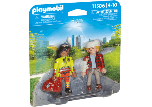 Playmobil 71506 DuoPack Sanitäterin mit Patient