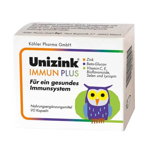 Unizink 면역 플러스 캡슐 1X90 St