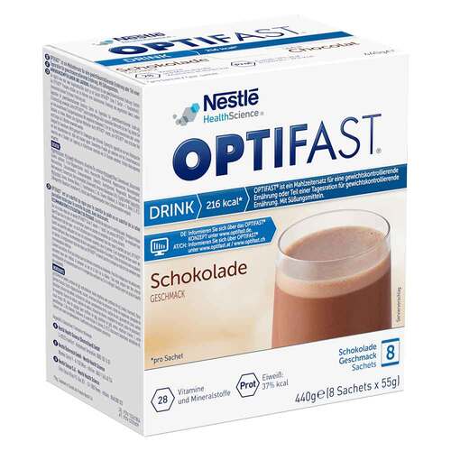 Optifast home Drink Schokolade Pulver 8X55 g