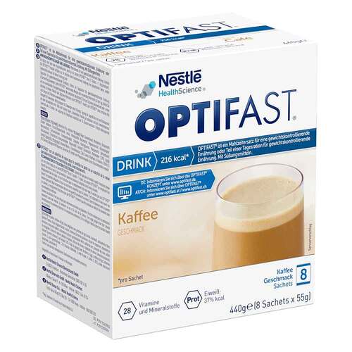 Optifast home Drink Kaffee Pulver 8X55 g