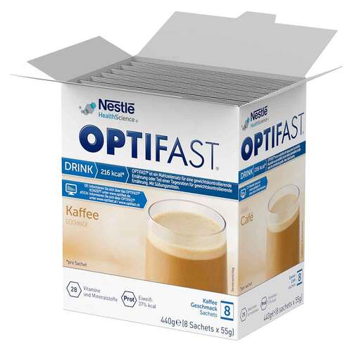 Optifast home Drink Kaffee Pulver 8X55 g