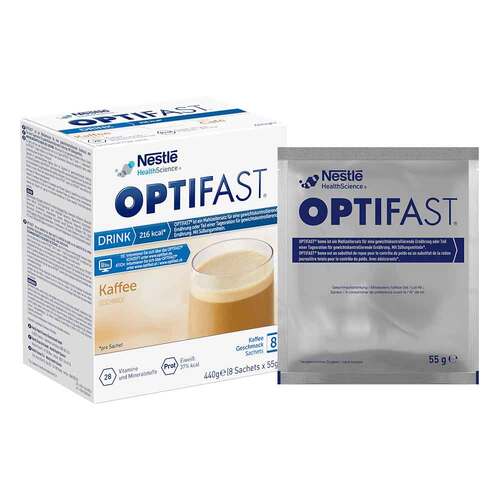 Optifast home Drink Kaffee Pulver 8X55 g