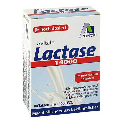 Lactase 14000 FCC Tabletten im Spender 80 St