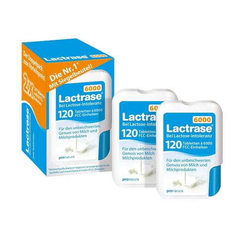 Lactrase 6.000 FCC Tabletten im Klickspender Doppelpack 2X120 St