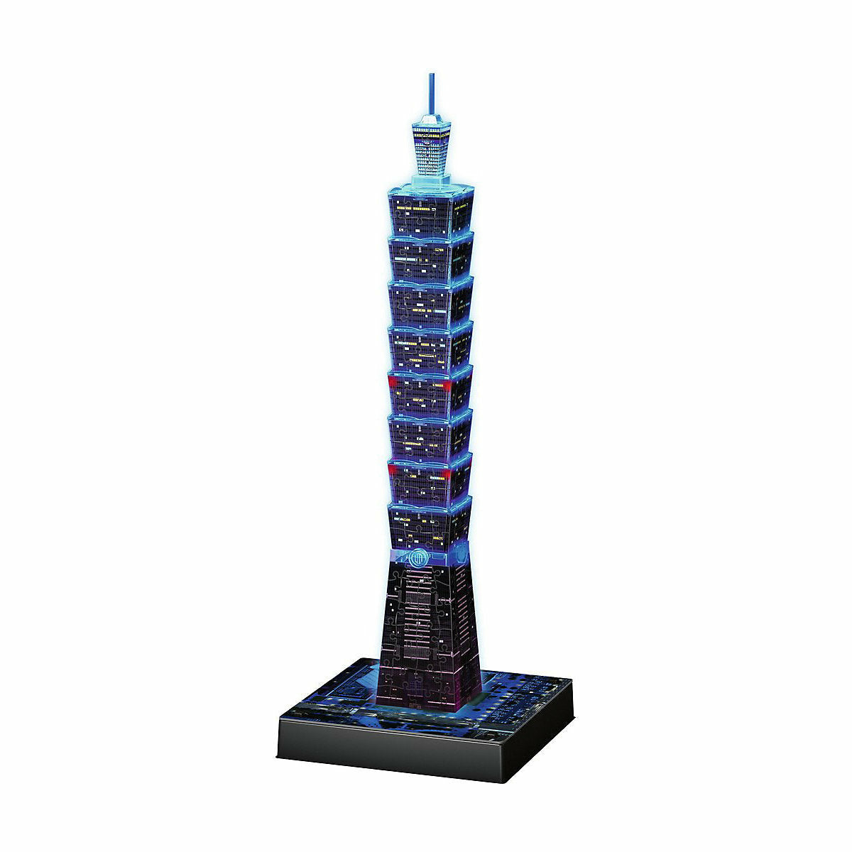 Ravensburger 3D-Puzzle Night mit LED, H52 cm, 216 Teile, Taipei 101 bei Nacht