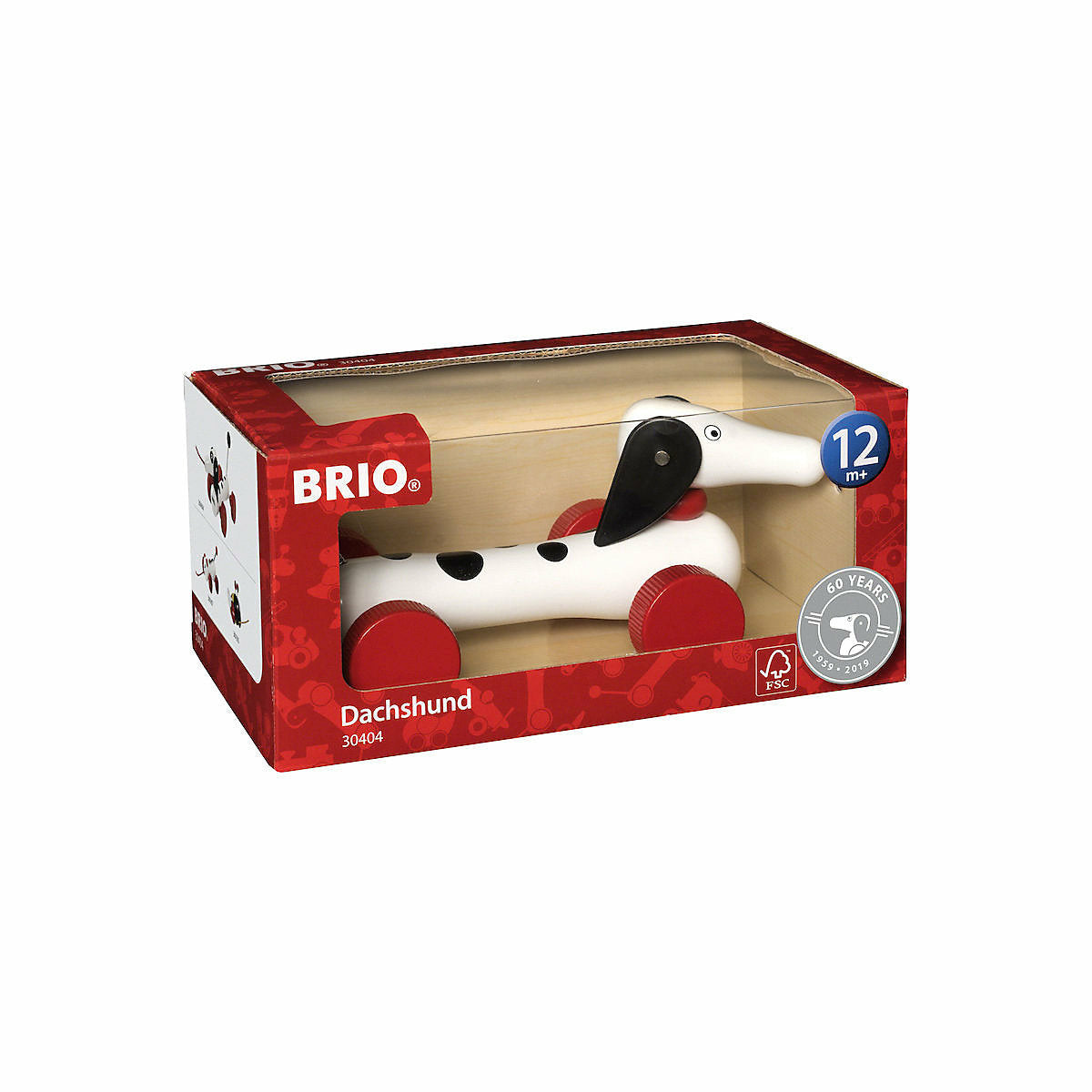 BRIO Holz Nachzieh-Tier Dalmatiner