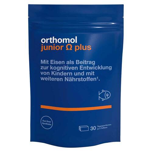 Orthomol Junior Omega plus Kaudragees 90 St