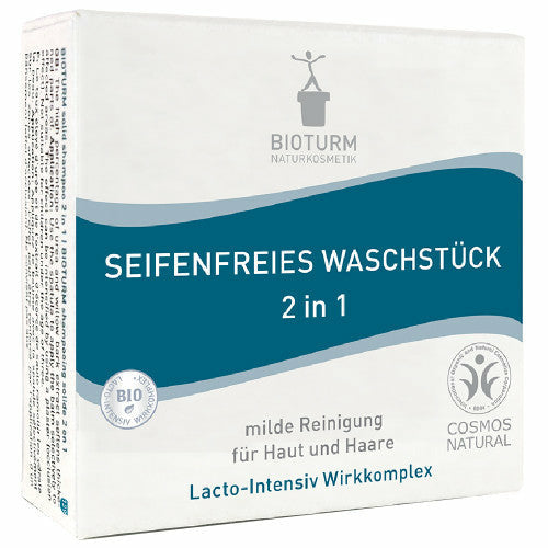 BIOTURM Seifenfreies Waschstück 2-in-1 100 g