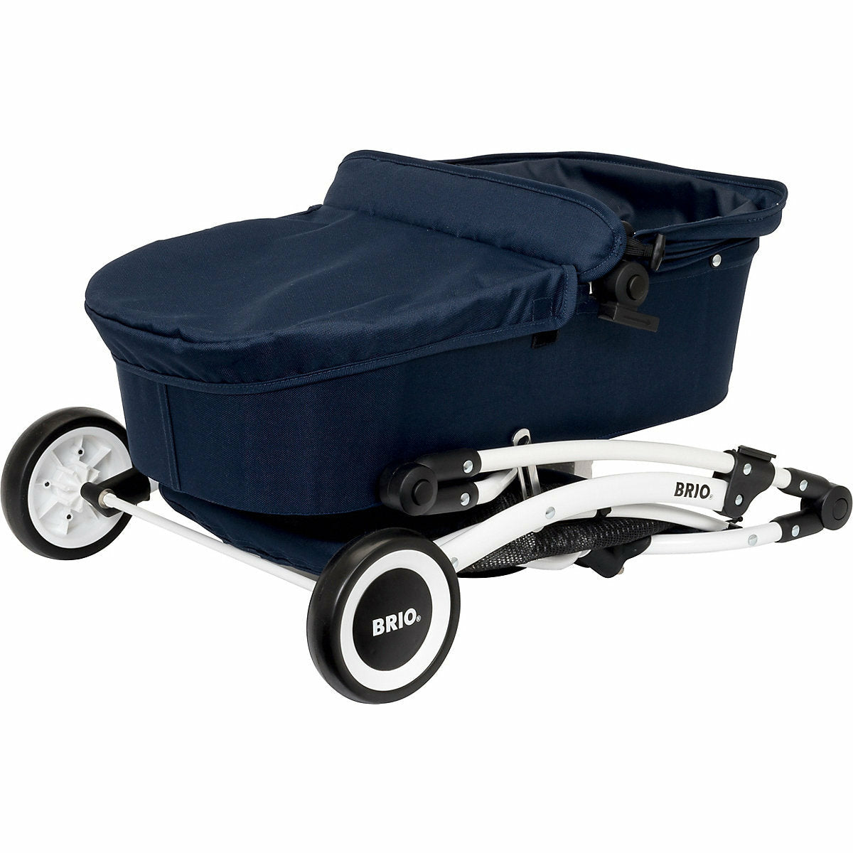 BRIO Puppenwagen Spin blau mit Schwenkrädern