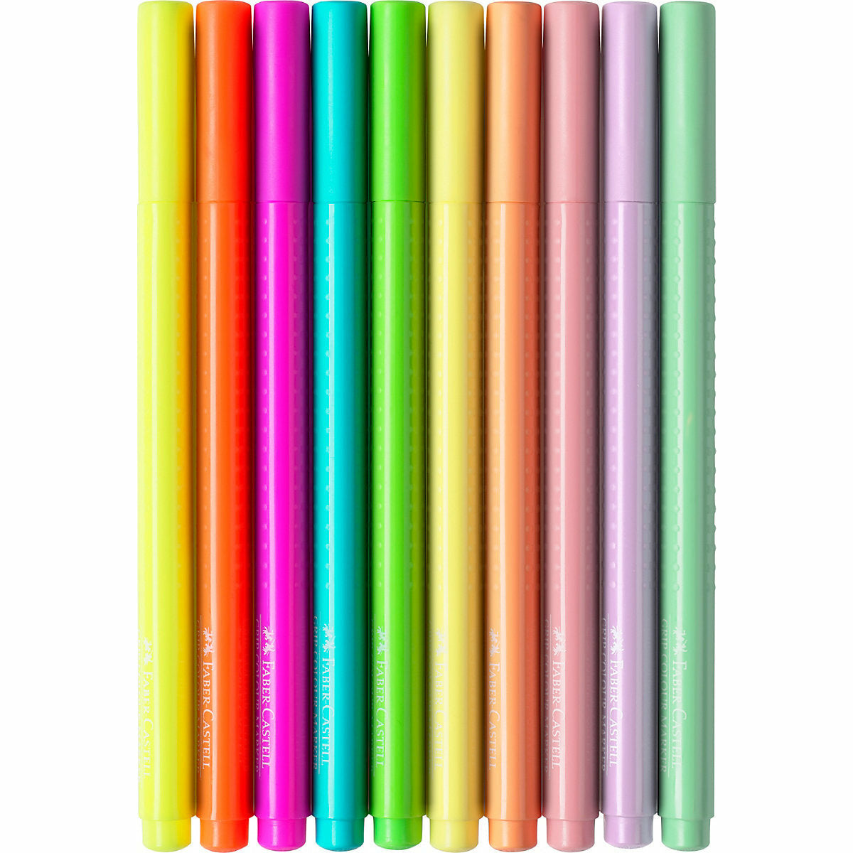 Faber-CastellFilzstifte GRIP Neon & Pastell, 10 Farben