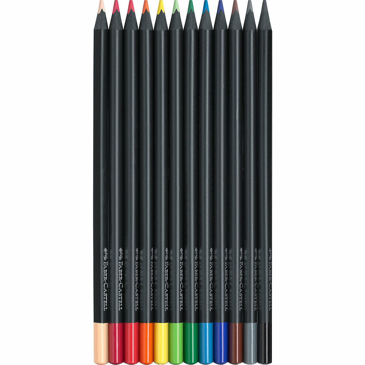 Faber-CastellBuntstifte Black Edition, 12 Farben