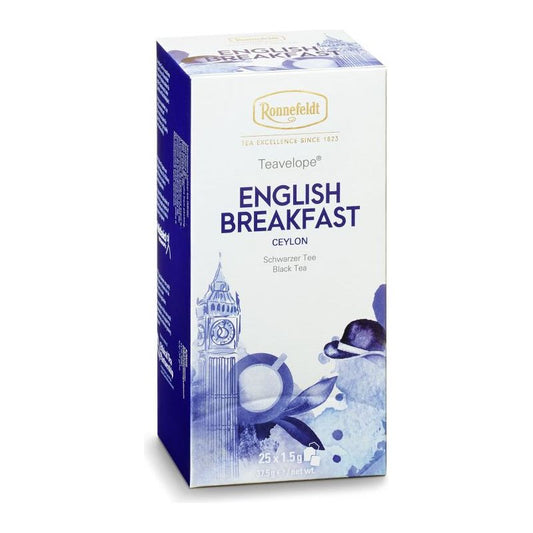 Teavelope English Breakfast Schwarzer Tee 25 Teebeutel