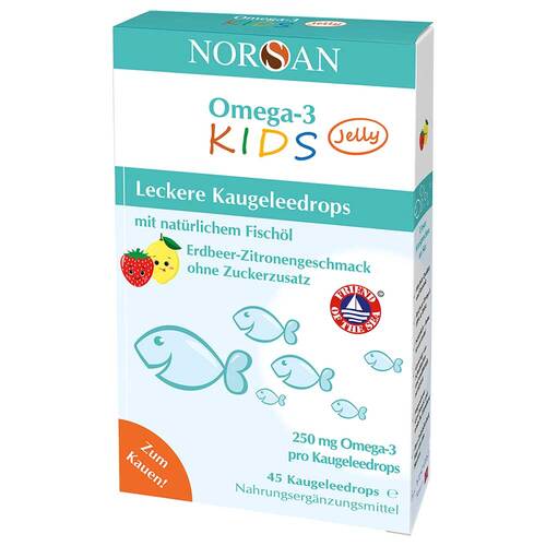 Norsan Omega-3 Kids Jelly Dragees 45 St