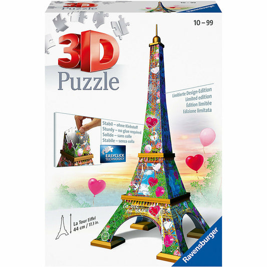 Ravensburger 3D-Puzzle Eiffelturm Love Edition, 216 Teile