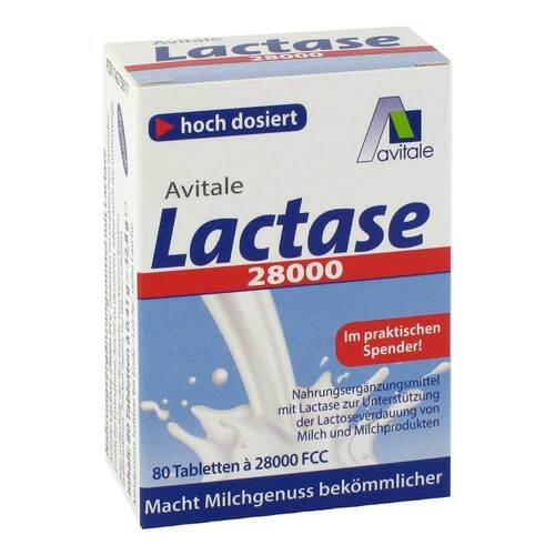 Lactase 28.000 FCC Tabletten im Spender 80 St