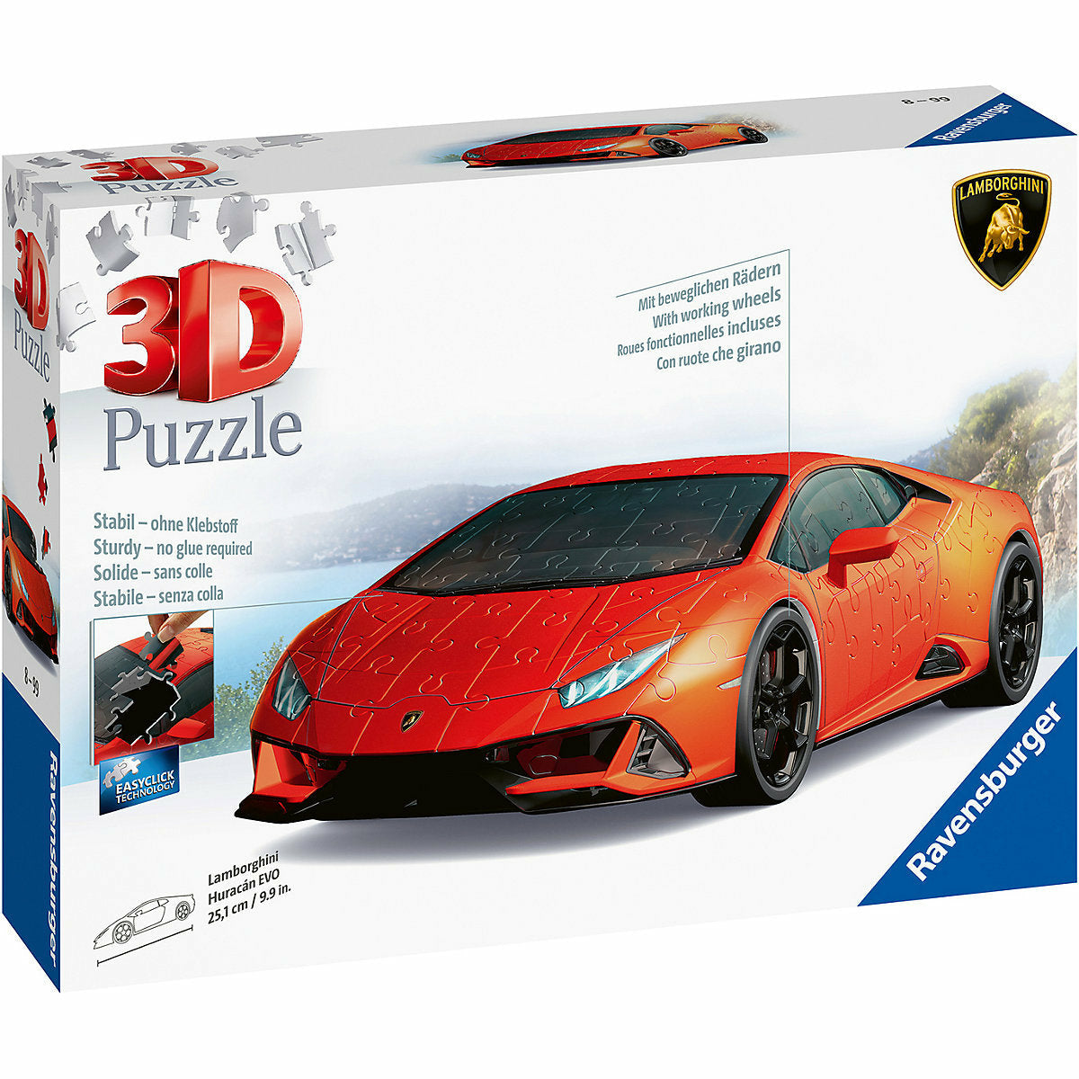 Ravensburger 3D-Puzzle Lamborghini Huracan Evo, 108 Teile