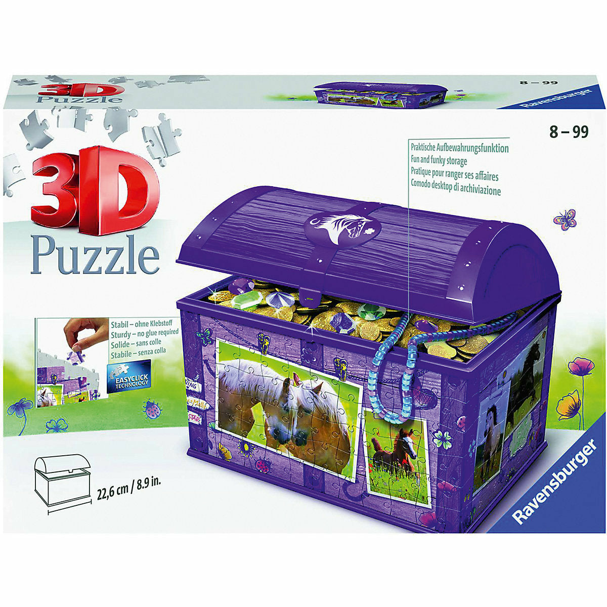 Ravensburger Puzzle Aufbewahrungsbox Horses, 72 Teile