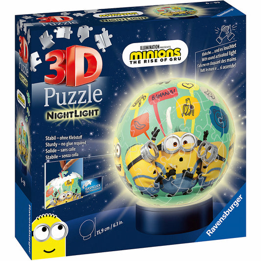 Ravensburger 직소 퍼즐 야간 조명 - Minions 2, 72 부품