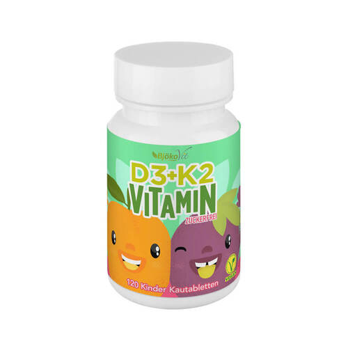 Vitamin D3 + K2 Kinder Kautabletten vegan 120 St