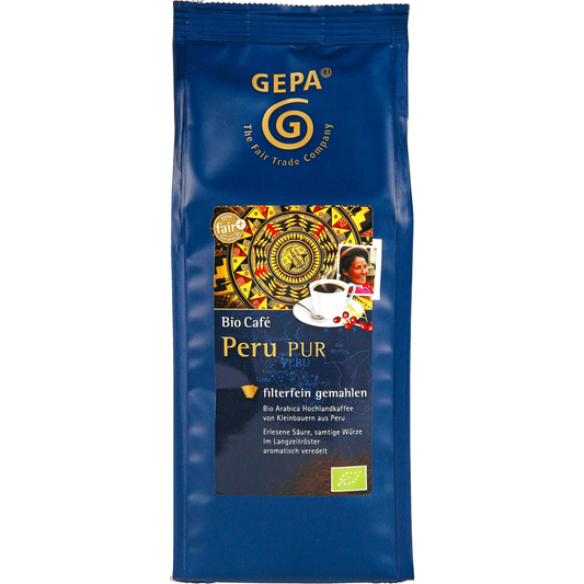 Gepa Bio Peru pur Röstkaffee gemahlen 250g