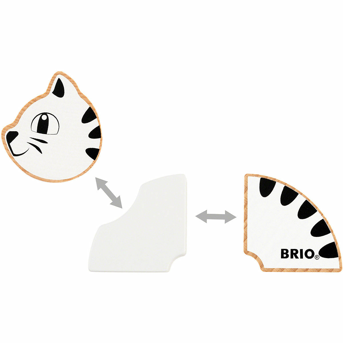 BRIO Magnet-Tiere Hund und Katze