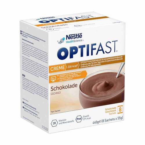 Optifast Creme Schokolade Pulver 8X55 g