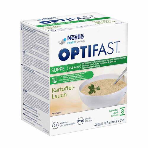 Optifast home Suppe Kartoffel-Lauch Pulver 8X55 g