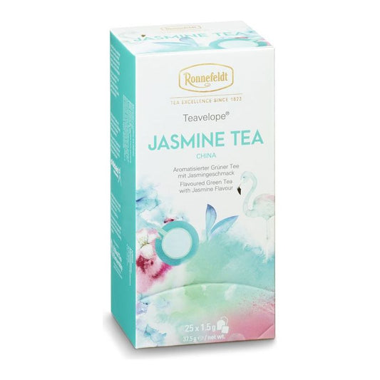 Teavelope Jasmine Tea Aromatisierter Grüner Tee mit Jasmingeschmack 25 Teebeutel