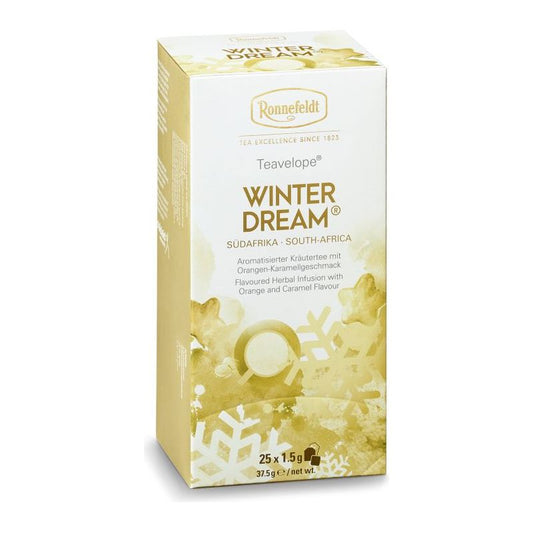 Teavelope Winterdream® Aromatisierter Kräutertee mit Orangen-Karamellgeschmack 25 Teebeutel