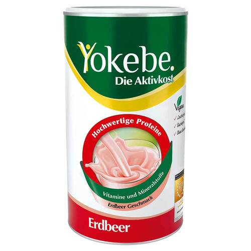 Yokebe Erdbeer lactosefrei NF2 Pulver 500 g