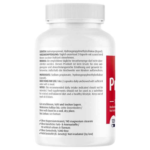 Propionsäure 500 mg Kapseln 120 St