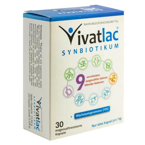 Vivatlac Synbiotikum magensaftresistente Kapseln 30 St