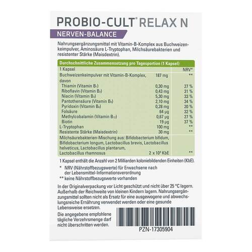 Probio-Cult Relax N Syxyl 캡슐 30 St