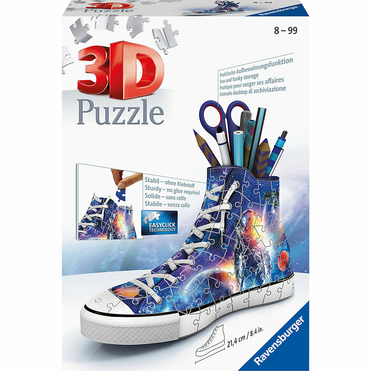 Ravensburger 3D-Puzzle Sneaker - Astronauten im Weltall, 108 Teile