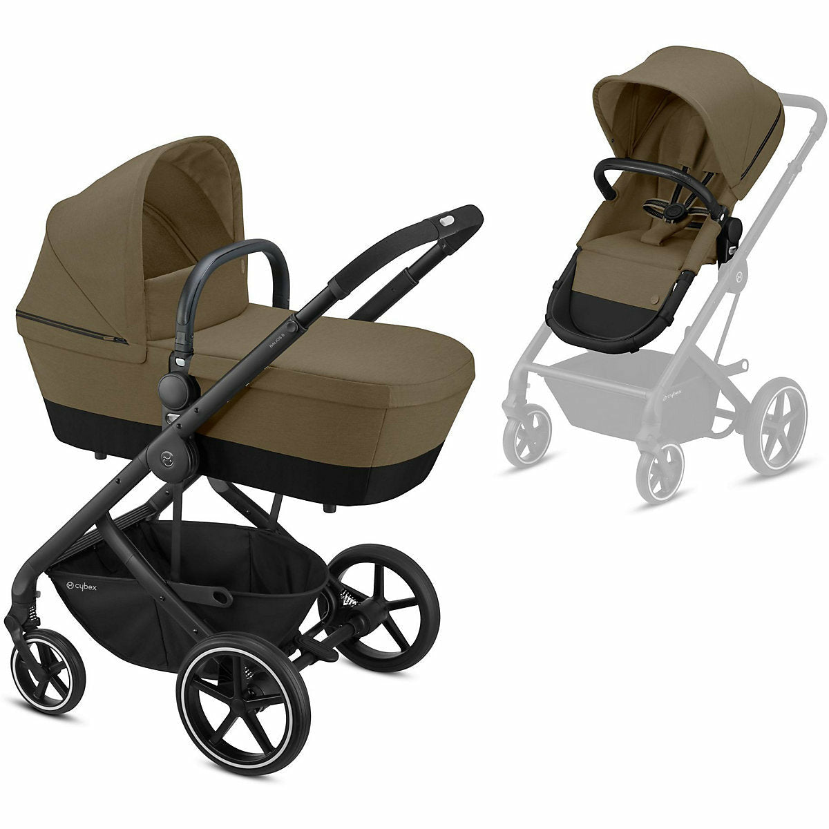 CYBEXKombi Kinderwagen BALIOS S, 2in1, BLK Classic Beige/ mid beige