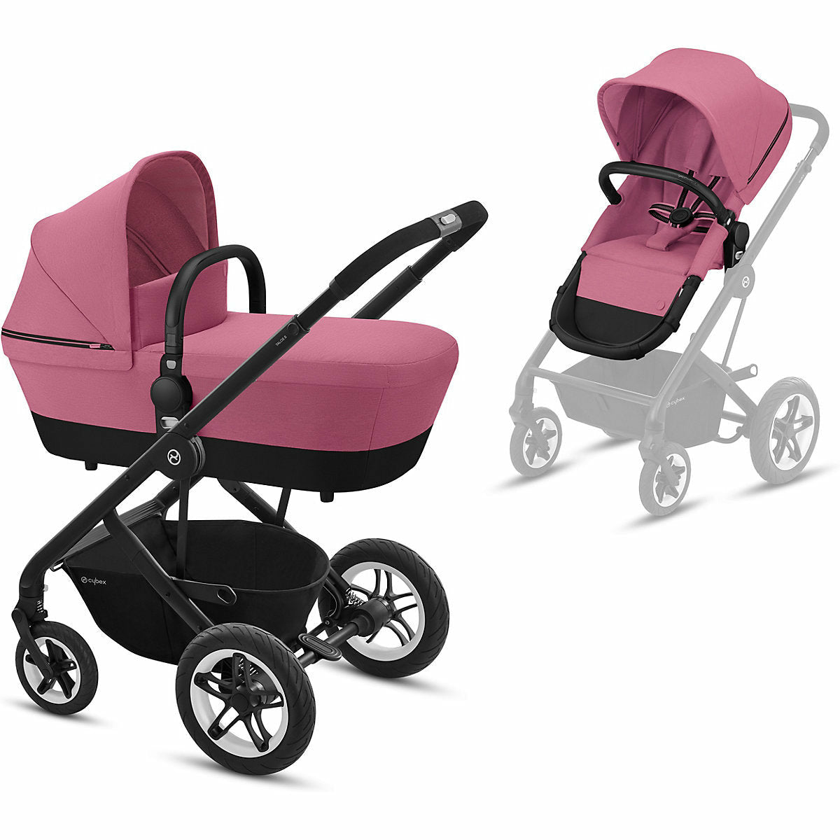 CYBEXKombi Kinderwagen TALOS S, 2in1, Magnolia Pink/ purple