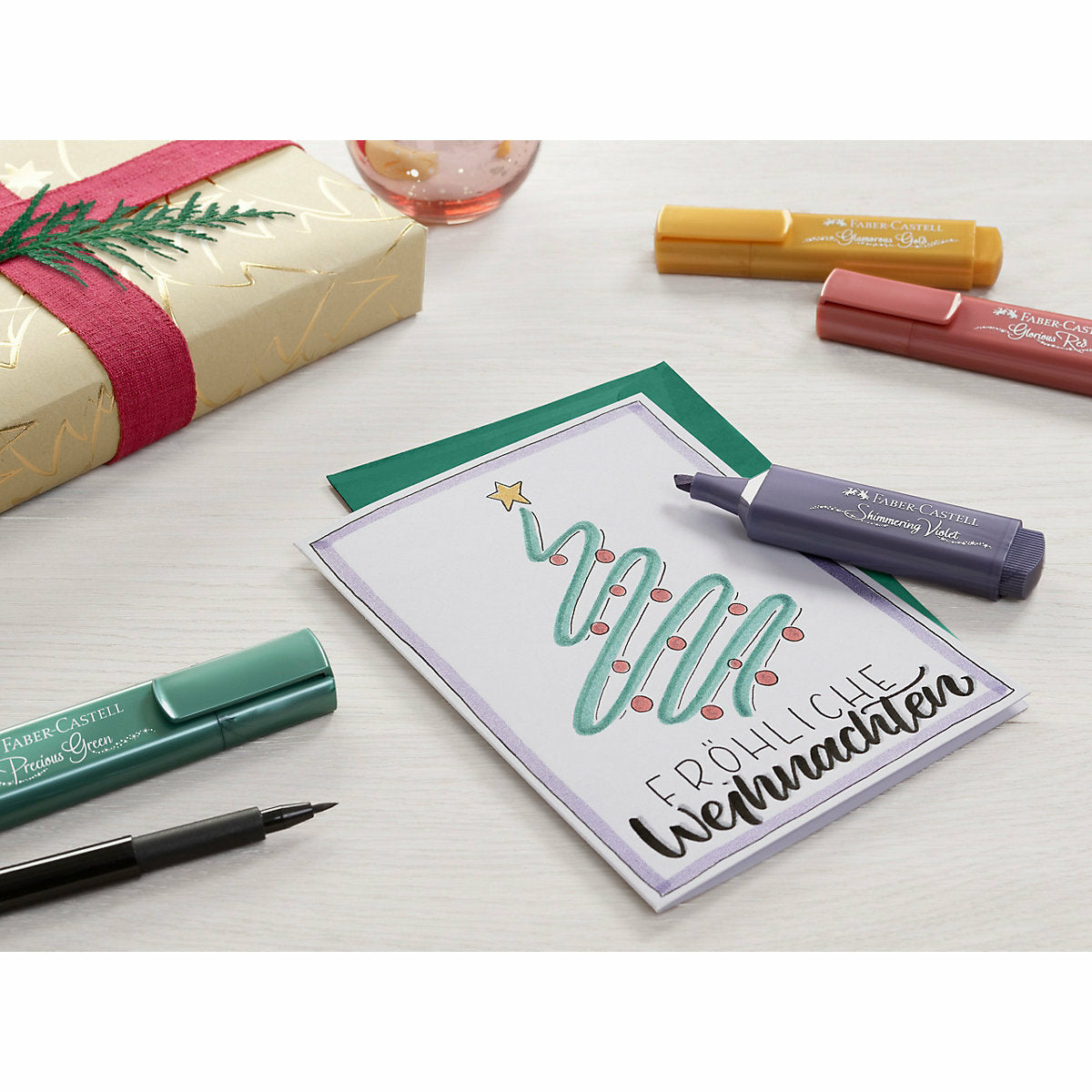 Faber-CastellTextmarker Metallic, 8 Farben