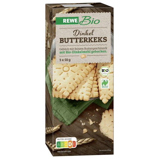 REWE Bio Dinkel-Butterkekse 150g