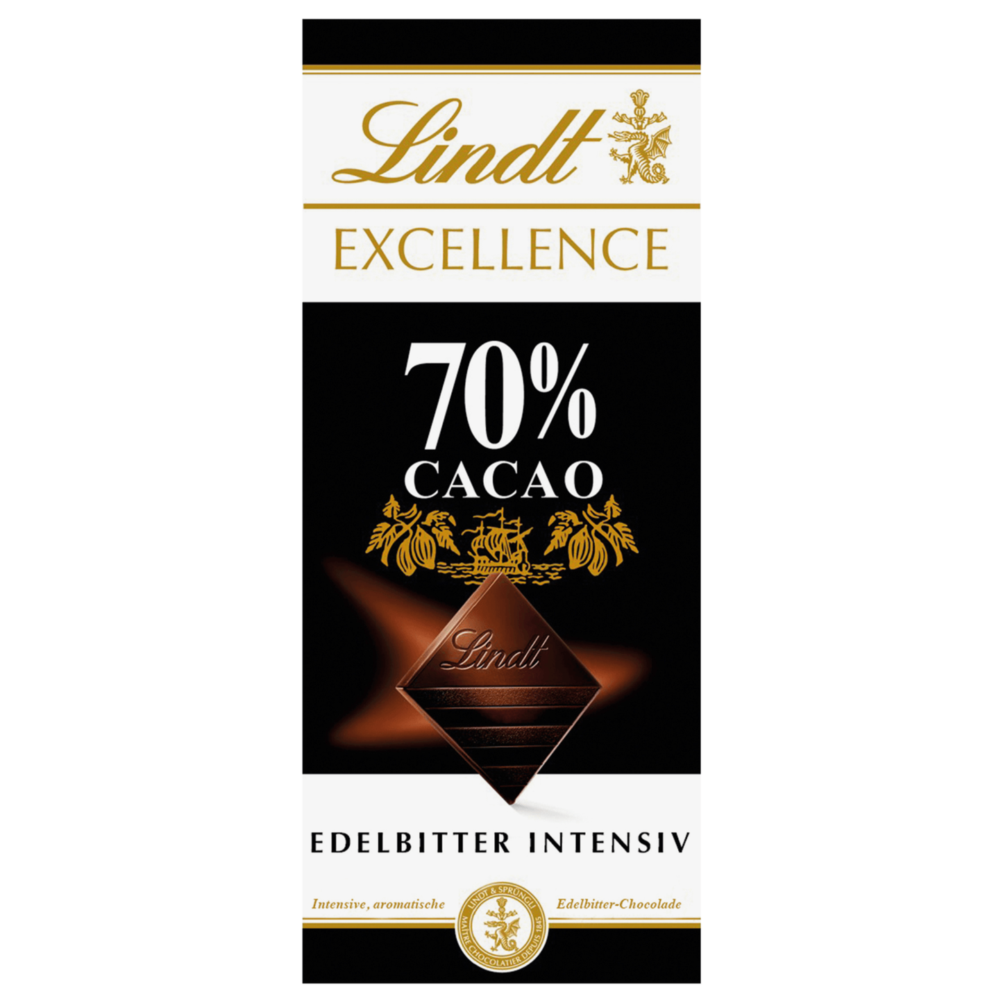 Lindt Excellence Schokolade Edelbitter intensiv 70% Cacao 100g