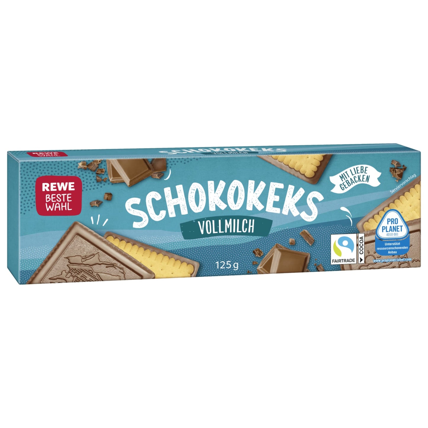 REWE Beste Wahl Schokokeks Vollmilch 125g