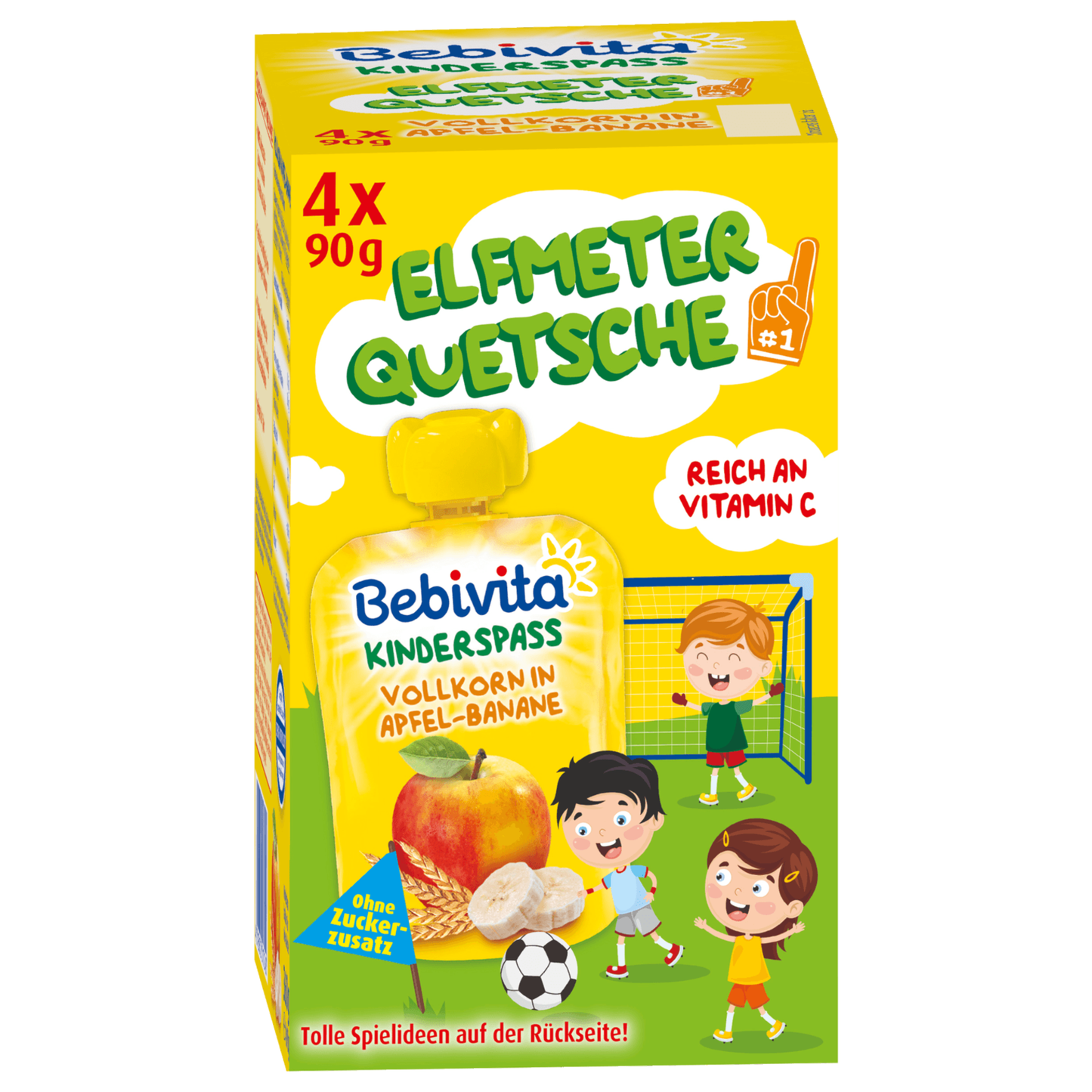 Bebivita Kinder-Spaß Vollkorn in Apfel-Banane 4x90g