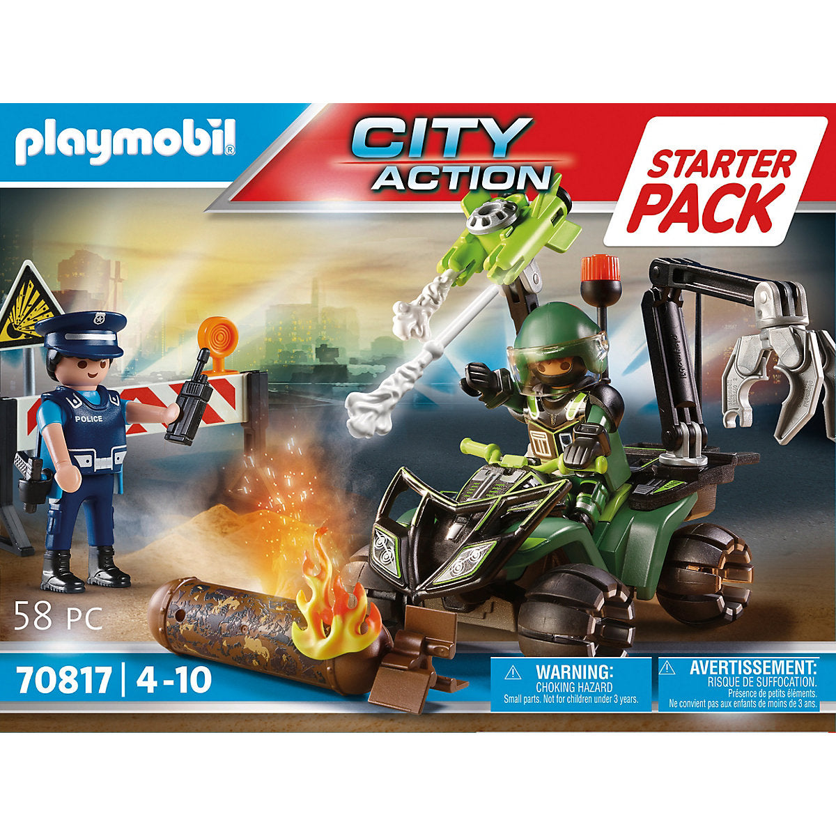 Playmobil 70817 Starter Pack Polizei: Gefahrentraining