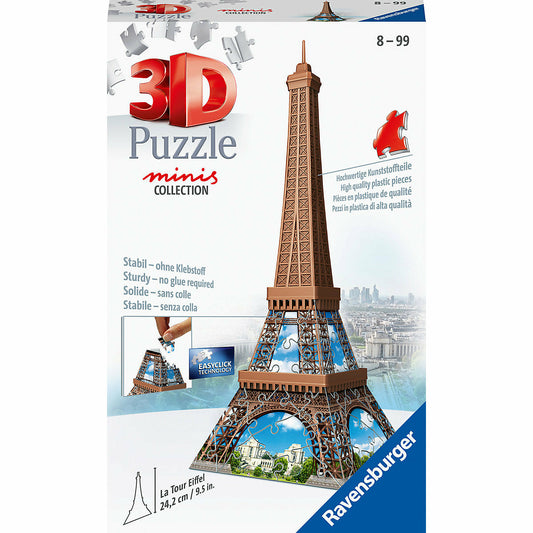 Ravensburger Ravensburger 3D Puzzle 12536 - Mini Eiffelturm - 54 Teile - ab 8 Jahren