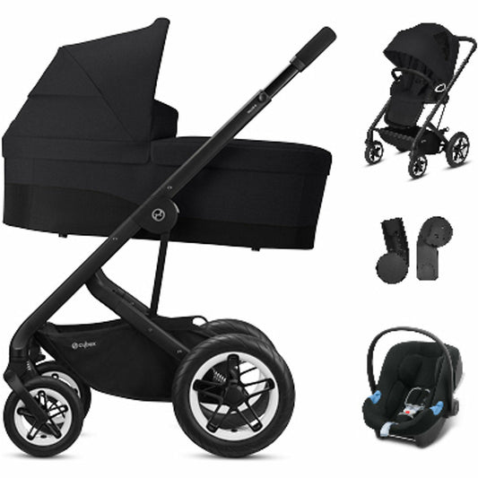 CYBEXKombi Kinderwagen Talos S Lux, 3-in-1, Deep Black