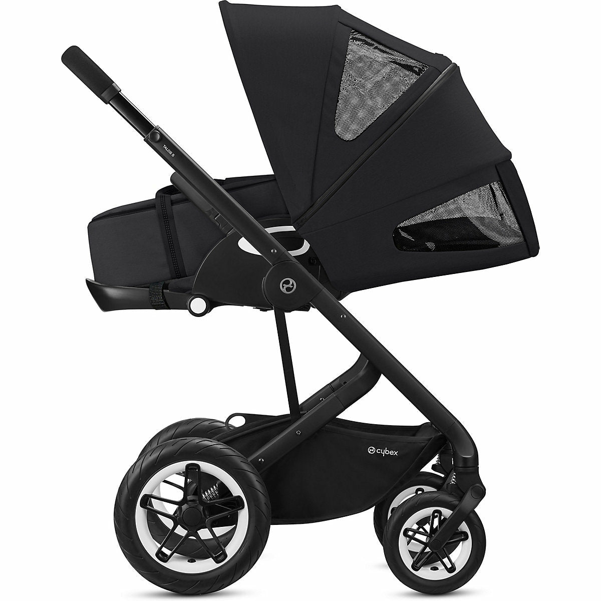 CYBEXKombi Kinderwagen Talos S Lux, 3-in-1, Deep Black