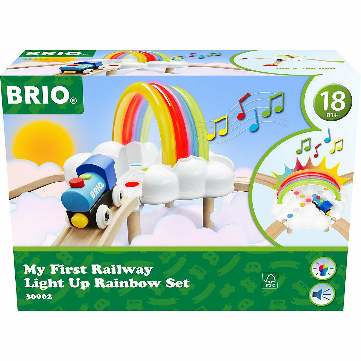 BRIO 36002 나의 첫 철도 레인보우 세트