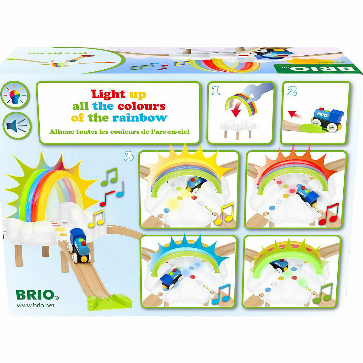 BRIO 36002 Mein erstes Bahn Regenbogen Set