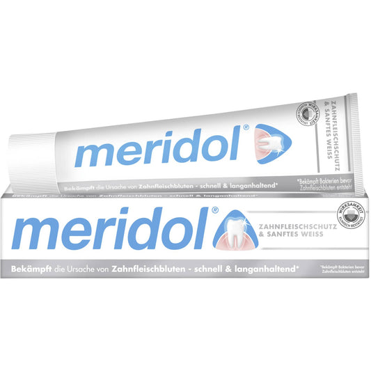 Meridol Zahnpasta sanftes Weiss antibakteriell 75ml